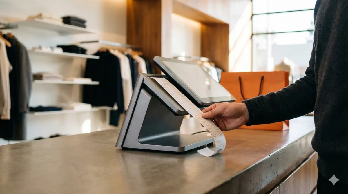 Dashboard con metriche di scontrino medio in un negozio retail