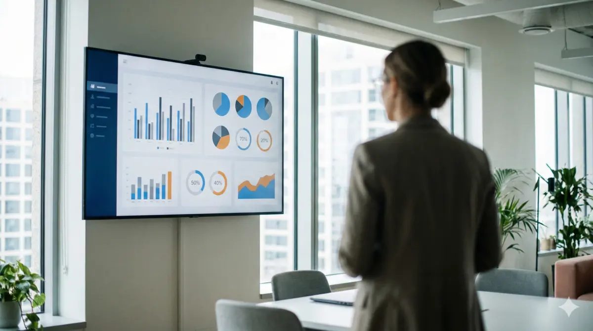 Dashboard con metriche ROI delle campagne marketing retail